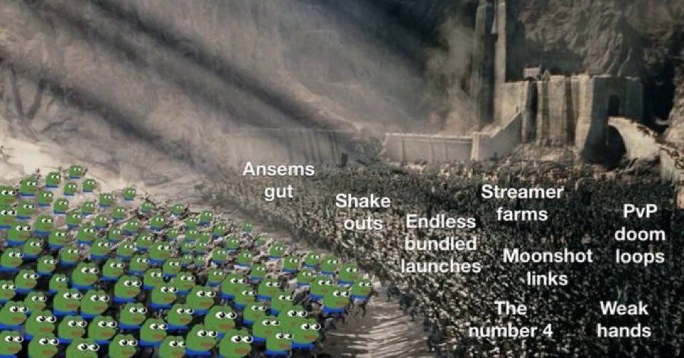 Pepe Army with Crypto Labels