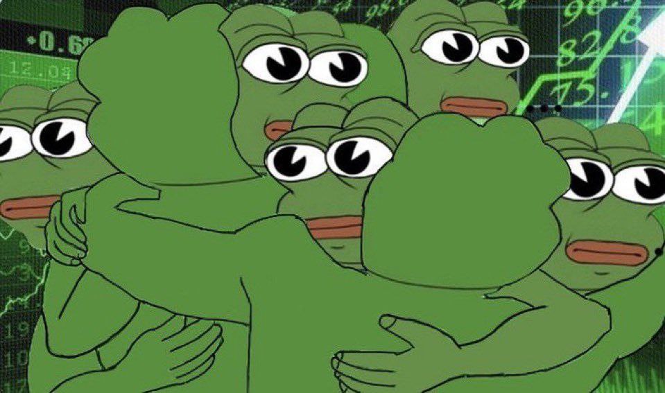 Pepes Hugging Matrix Style